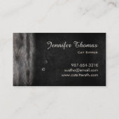 猫サービススタッフ；-) 名刺 (裏面)