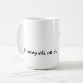 猫シェフと料理しよう コーヒーマグカップ (正面左)
