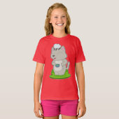 猫シェフボウル調理 Tシャツ (正面フル)