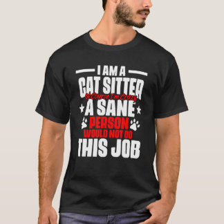 猫シッター ペットのお世話 Tシャツ