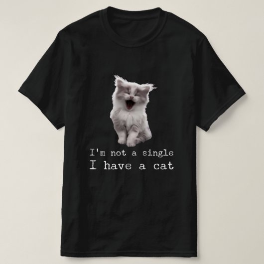 猫シャツキットお茶おもしろい猫好きプレゼントかわいい猫 Tシャツ (デザイン正面)