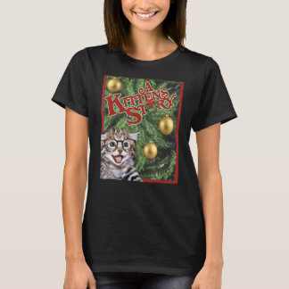 猫シャツA子猫ストーリーChristmas movie poster F Tシャツ