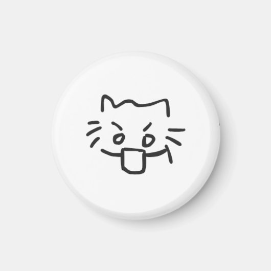 猫ショック磁石 マグネット (正面)