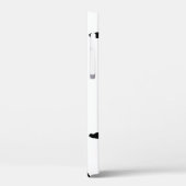 猫シルエットストライプ抽象芸術手描きパターン Case-Mate iPhoneケース (裏面 / 左)