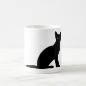 猫シルエットマグ コーヒーマグカップ (中央)