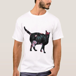 猫シルエット2 Tシャツ
