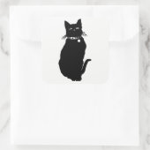 猫シルエット スクエアシール (バッグ)