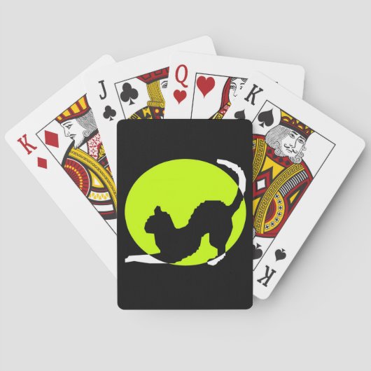 猫シルエット トランプ (裏面)