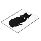 猫シルエット ノートブック (左側)