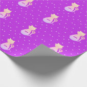 猫シルエット ラッピングペーパー (角)