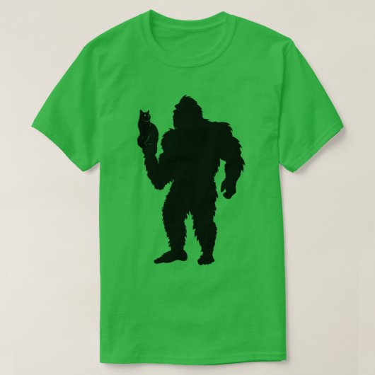 猫シルエット Tシャツ (デザイン正面)