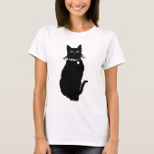 猫シルエット Tシャツ (正面)