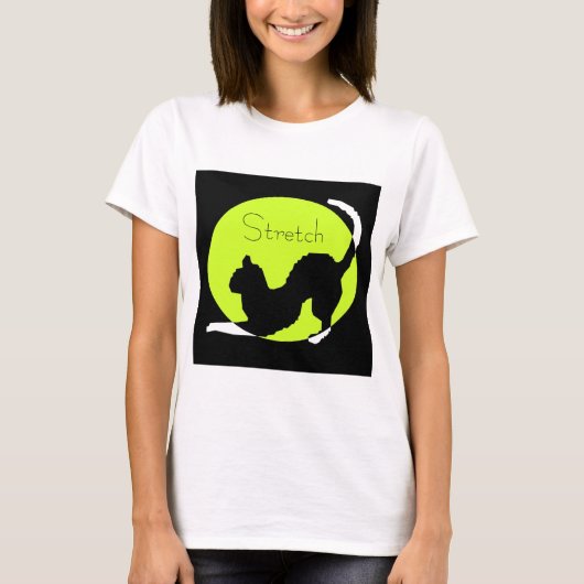 猫シルエットTシャツ Tシャツ (正面)