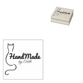 猫シンプル手作り ラバースタンプ (押印)