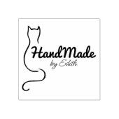 猫シンプル手作り ラバースタンプ (インプリント)