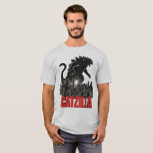 猫ジラ猫モンスターモンスターTシャツ Tシャツ (正面フル)