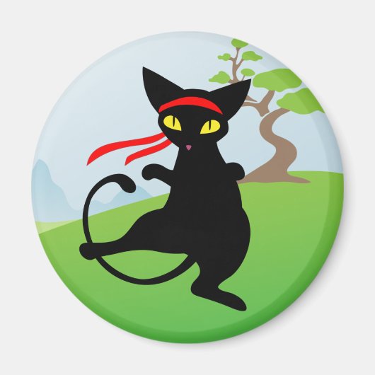 猫ジンクス：ミャオフー磁石 マグネット (正面)