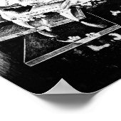 猫スカル下降階段 ポスター (角)