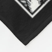 猫スカル用の猫頭骨格 フリースブランケット (角)