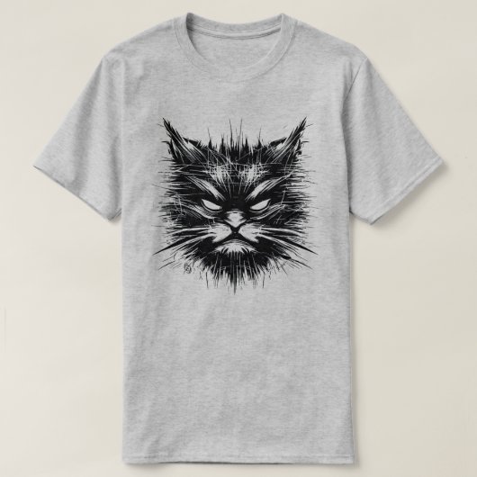 猫スクラッチTシャツ Tシャツ (デザイン正面)