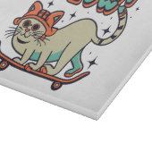 猫スケートニャー カッティングボード (角)
