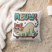 猫スケートニャー クッション (ブランケット)