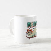 猫スケートニャー コーヒーマグカップ (正面左)