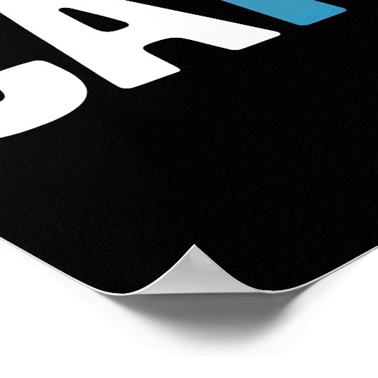 猫スタイリッシュの自信ある態度 ポスター (角)