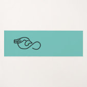 猫スタイリッシュの輪郭 ヨガマット (正面(横))