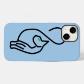 猫スタイリッシュの輪郭 Case-Mate iPhoneケース (裏面 (横))