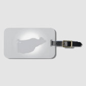 猫スタイリッシュシルエットラゲージタグ ラゲッジタグ (正面横)