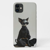 猫スタイリッシュデザインiPhone 11ケース Case-Mate iPhoneケース (裏面)