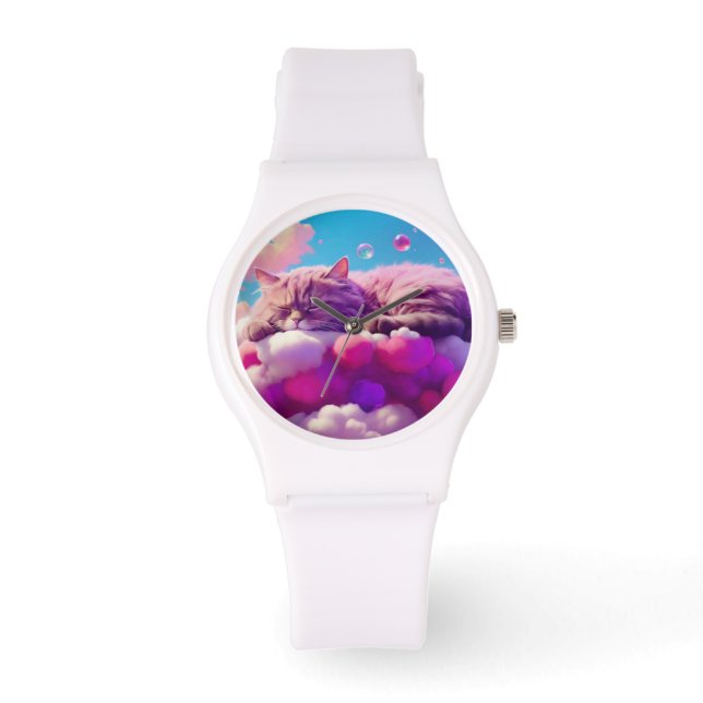 猫スタイリッシュ時計 腕時計 (正面)