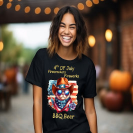 猫スタイリッシュ猫：サングラス自立日 Tシャツ