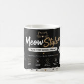 猫スタイル コーヒーマグ：人より猫 モーフィングマグカップ (中央)
