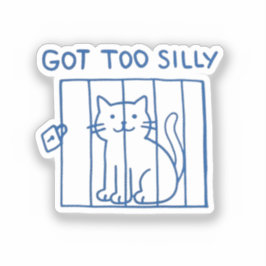 猫ステッおもしろいク – Too得 Jail間抜け子猫 シール