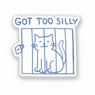 猫ステッおもしろいク – Too得 Jail間抜け子猫 シール