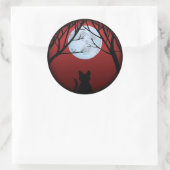 猫ステッカーおもしろいハロウィーン猫ステッカー猫好き ラウンドシール (バッグ)