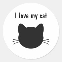 猫ステッカーが大好き