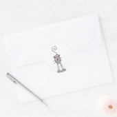 猫ステッカー ラウンドシール (封筒)