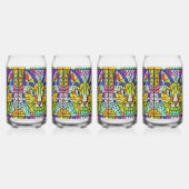 猫ステンモダンドグラス – 最も可愛い子猫モザイク ガラス缶 (裏面)