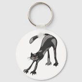 猫ストレッチのキーチェーン キーホルダー (裏面)