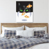 猫スナック発作 キャンバスプリント (インサイチュ (寝室))