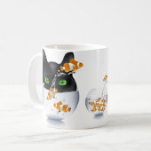 猫スナック発作 コーヒーマグカップ (正面左)