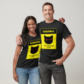 猫スパイ警告サイン Tシャツ (ユニセックス)