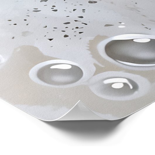 猫スパデイウォールアートギフト ポスター (角)