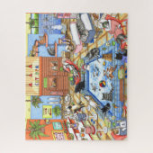 猫スパ635おもしろいイラストレーション ジグソーパズル (縦)