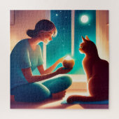 猫セラピスト ジグソーパズル (縦)
