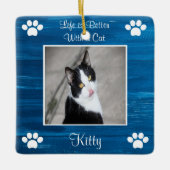 猫セラミックのオーナメントで生活が向上 セラミックオーナメント (正面)
