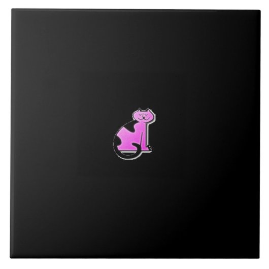 猫セラミックタイル売り！ タイル (正面)